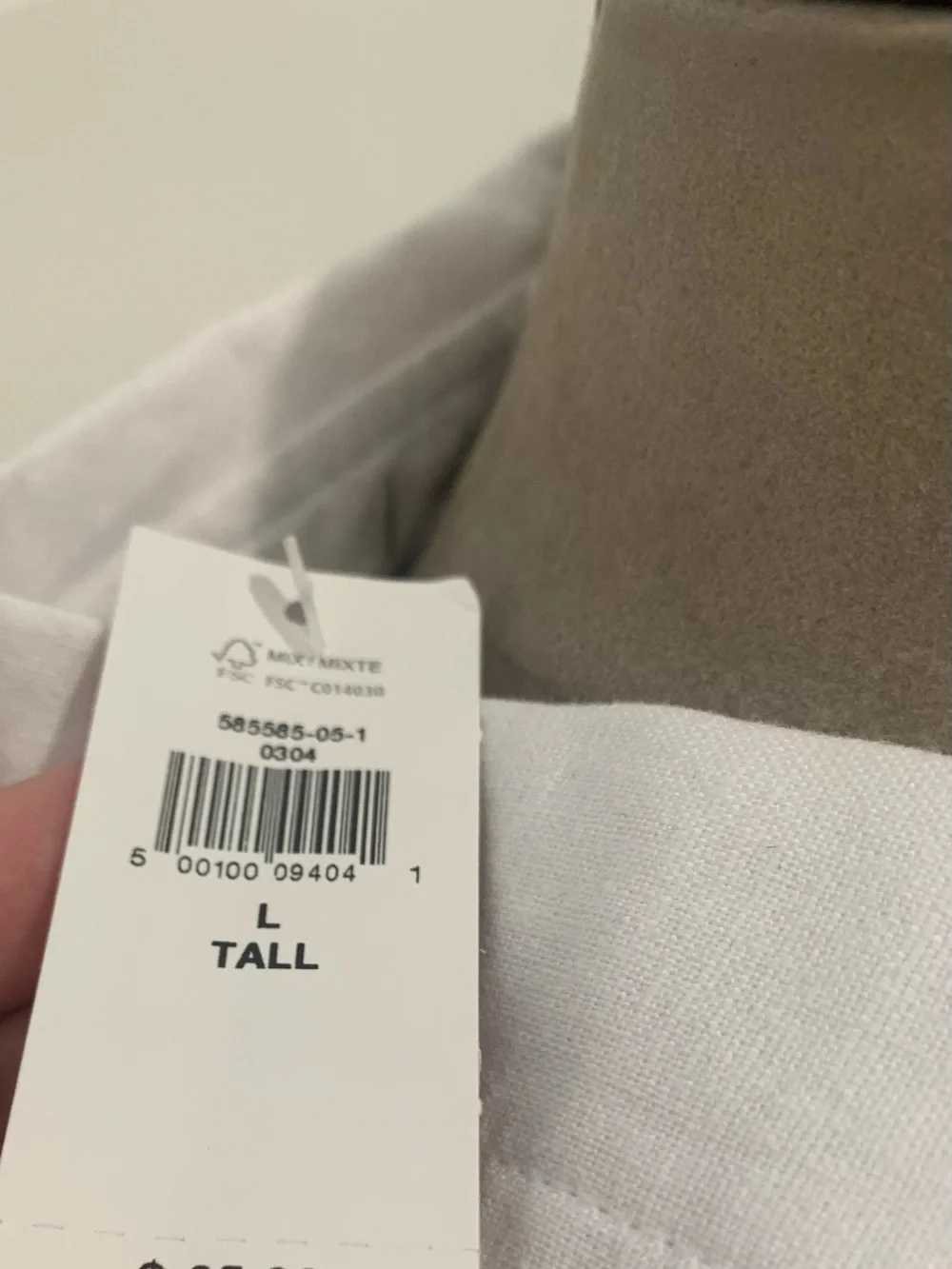 Banana Republic White Short-Sleeve Linen Button-Down size L/G